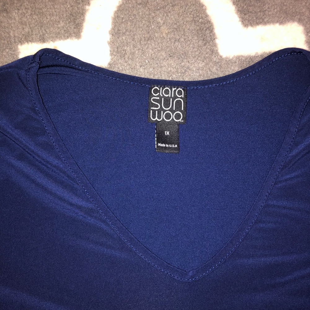 Clara Sun Woo navy tunic/ plus